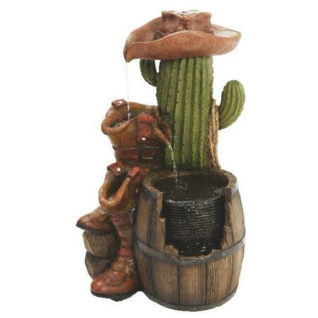 WORLDWIDE SOURCING Cactus & Boots Fountain 1091B